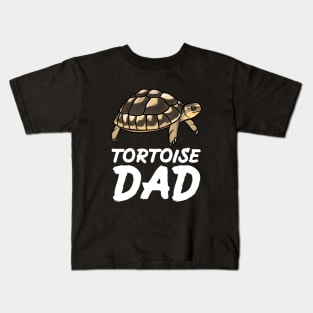 Tortoise Dad, White, for Tortoise Lovers Kids T-Shirt